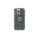 Karl Lagerfeld KLHMP16SHMCKMHK iPhone 16 6.1 Black IML Monogram Karl & Choupette Head MagSafe Case
