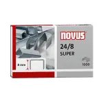 Novus Dahle Novus 24/8 SUPER Staple Pack - 8 mm - 1000 Staples - Stainless Steel