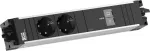 Bachmann STEP ALU stalinis maitinimo blokas 2x Schuko 1x USB-C 100W aliuminis