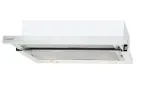 CATA TF 2003 600 GWH teleskopinis virtuvės gartraukis, 60 cm, 390 m&sup3;/h, LED, C energijos klasės, baltas stiklas