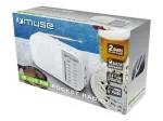 Ne&scaron;iojamas radijo imtuvas Muse M-025 RW &ndash; analoginis FM/MW, baltas, maitinamas baterijomis, i&scaron;orinė antena