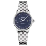 MIDO Baroncelli III moteri&scaron;kas automatinis laikrodis 30 mm mėlynu ciferblatu, nerūdijančiu plienu M037207110410