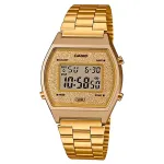 CASIO moteri&scaron;kas skaitmeninis laikrodis B640WGG-9DF rožinio aukso spalvos nerūdijančio plieno