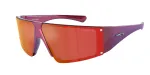 ARNETTE AN4332-29206Q Unisex Sunglasses Matte Black Grey Mirror 69mm