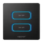 MIBOXER ESZ2B 2-Gang Smart Wall Switch with Motion Sensor, Zigbee 3.0 + 2,4GHz, Dimmer, White