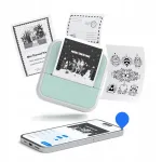 LOVEINSTANT S1 Bluetooth terminis spausdintuvas nuotraukoms, lipdukams, užra&scaron;ams, etiketėms, 53 mm, 203 dpi, žalias