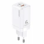 USAMS T41 GaN 47W USB-C + USB-A Fast Charger (White) CC137TC02