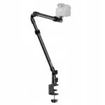 Ulanzi ZJ02 Super Clamp / Crab Clamp su 1/4 inch ir 3/8 inch sriegiais, aliuminio lydinys, juoda