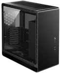 Jonsbo UMX6S E-ATX Midi-Tower, grūdintas stiklas - juoda