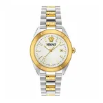 VERSACE V-Race vyri&scaron;kas &scaron;veicari&scaron;kas kvarcinis laikrodis su nerūdijančio plieno apyranke, 42 mm, juodu ciferblatu VE8E00424
