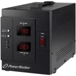 BlueWalker PowerWalker AVR 3000 SIV FR automatinis įtampos reguliatorius 3000VA/2400W, 230V, 4x prancūzi&scaron;kas lizdas, juodas