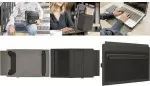 SIGEL BA510 laptopo dėklas iki 14 colių su stovo funkcija, poliuretanas