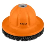 NEO TOOLS 11-136 Ratų stebulės valymo diskų rinkinys, 150 mm, 1/2 inch pavara, neaustinis abrazyvinis diskas rūdžių &scaron;alinimui