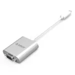 ORICO PTAV USB-C į VGA ir 3,5 mm garso adapteris, Full HD 1080p, 15 cm, sidabrinis