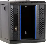 DSIT 6U 10 inch sieninis serverio spintelė su stiklo durimis, 312x310x352 mm, juoda (DS10-3306)