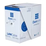 DSIT CAT5e FTP Solid Core CCA tinklo kabelis 305 m pilkas