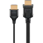 HDMI kabelis Goobay 75297 0,5 m HDMI A tipo ki&scaron;tukas 48 Gbit/s juodas