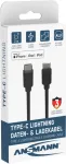 ANSMANN 1700-0107 Lightning į USB-A kabelis 2 m juodas MFi sertifikuotas