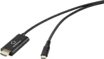 Renkforce USB-C į HDMI adapterio kabelis 2m juodas 4K@60Hz RF-7116130