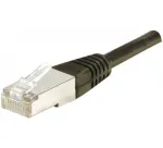Exertis Connect 234280 Cat.6 F/UTP komutacinis kabelis, 20 m, juodas, su plonu apsauginiu įlinkiu
