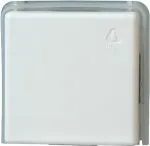 HEINRICH KOPP 623602081 Įleidžiamas dviejų krypčių jungiklio įdėklas, 10 A, 250 V AC, varžtiniai gnybtai, IP20, pilkas/baltas