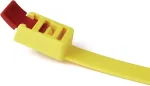 HellermannTyton SpeedyTie atsegamas kabelių rai&scaron;tis 750x13mm geltonas, 5 vnt. 115-00001
