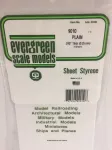 Evergreen 9010 polistireno lak&scaron;tas 300 x 150 x 0,25 mm, baltas, 4 vnt. rinkinys