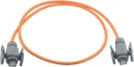 Wirewin Industrial CAT6A S/FTP PUR tinklo kabelis, 2m, oranžinis, IP67 RJ45 PKW-I2-SF-K6A-PUR 2.0 OR