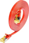 Wirewin Cat6a U/FTP plonas Ethernet tinklo kabelis, RJ45, raudonas, 1m PKW-STP-SLIM-K6A 1.0 RT