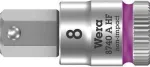 Wera 05003339001 Zyklop 3/8 colio &scaron;e&scaron;iabriaunis lizdas 8x28 mm su laikymo funkcija