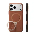 TORRAS Ostand Q3 VegSkin dėklas iPhone 18 Pro / 17 Pro, suderinamas su MagSafe, rudas