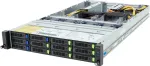 Gigabyte R283-ZF0-AAL1 rev. 3.x stelažo tipo serveris, du EPYC 9004/9005, GPU palaikymas 4x, 12x 2.5" NVMe/SATA, NIC komplekte nėra, 2x 2700 W