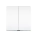 TP-Link Tapo i&scaron;manusis &scaron;viesos jungiklis 2 grupės 1 kryptis, pakreipiamas, baltas, 91,5 mm, 100,5 mm, 55,5 mm, 200 g