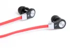 MAGICSOUND DS-2 stereofoninės ausinės su mikrofonu, juodai raudonos