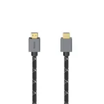 HDMI kabelis Hama 00200504 2 m HDMI A tipo (standartinis) juodas, pilkas