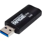 USB atmintukas PATRIOT Supersonic Rage Lite 64 GB USB Type-A 3.2 Gen 1, stumdomas, atsparus smūgiams
