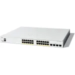 Valdomas Switch Cisco Catalyst 1200-24FP-4X 24 prievadai GE Full PoE 4x10GE SFP+
