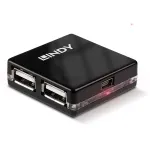 USB &scaron;akotuvas Lindy 4 prievadų USB 2.0 Mini Hub