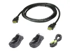 ATEN 2L-7D02UHX4 Secure KVM kabelių rinkinys 1,8 m HDMI USB Audio