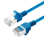 Microconnect V-FTP6A0025B-SLIM tinklo kabelis mėlynas 0,25 m Cat6a U/FTP (STP)