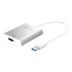 j5create JUA354 USB 3.0 į 4K HDMI vaizdo adapteris, sidabrinis