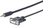 Vivolink PROMJDSUB9-25 serijinis kabelis juodas 25 m 3,5 mm D-Sub (DB-9)