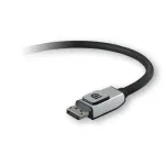 Belkin F2CD000B06-E DisplayPort 1.2 kabelis su fiksatoriais, M/M, 4K, 1,8 m (6 pėdos)