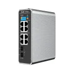 Ruijie Networks RG-NIS2100 valdomas L2 Gigabit Ethernet (10/100/1000) Power over Ethernet (PoE) jungiklis, juodas, nerūdijantis plienas
