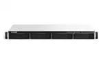 QNAP TS-464eU NAS stelažinis (1U) Intel&reg; Celeron&reg; N5095 8 GB DDR4 0 TB QNAP Turbo System aliuminis, juodas