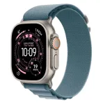 I&scaron;manusis laikrodis Apple Watch Ultra 3 GPS + Cellular 49mm natūralaus titano korpusas su &scaron;viesiai mėlynu Alpine Loop dirželiu (mažas)