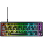 CHERRY K5V2 kompakti&scaron;ka klaviatūra žaidimams USB QWERTY anglų juoda 67 klavi&scaron;ai RGB LED