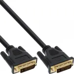 InLine DVI-D kabelis, Premium, 24+1 M/M, Dual Link, auksuoti kontaktai, 3 m