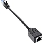 InLine 76501X prailginimo laidas, RJ45 apsauga, S/FTP (PiMf), Cat.6A, 0,2 m