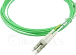 BlueOptics Duplex &scaron;viesolaidinis jungiamasis laidas, LC-UPC/LC-UPC smėlio spalvos, 10 metrų, daugiamodis G50/125 &mu;m, OM5